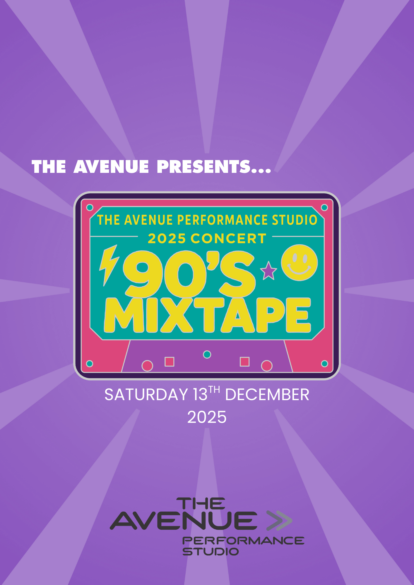 2025 90's MIXTAPE - RECREATIONAL END OF YEAR CONCERT - The Avenue Performance Studio