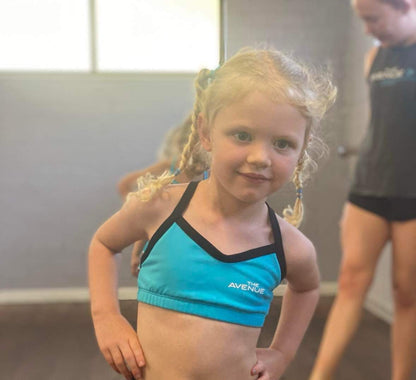 SALE - Blue Crop Top - The Avenue Performance Studio