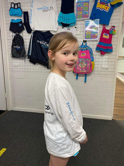SALE - White Long sleeve - The Avenue Performance Studio